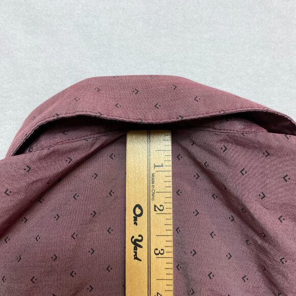 Travis Mathew Shirt Mens XL Purple Brown Short Sleeve Button Up - Picture 11 of 11
